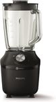 Philips Blender 3000 Series, ProBlend System, 2L Maximum Capacity, 1.25L Effective Capacity, 600W, 2 Speed Settings & Pulse, Glass Jar, Black (HR2291/01)