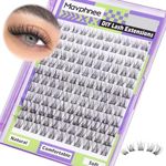 Mavphnee Natural Lash Clusters Wispy Eyelash Extensions C Curl Lash Extension10-16MM Eyelash Clusters 132 Pcs Lash Individuals DIY at Home