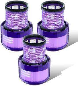 Vacuum Filter Replacement Parts Compatible with V11 Torque Drive, V11 Animal, V15 Detect, V15s Detect - Submarine Vacuums, Compare to Part 970013-02 (3 Pack)