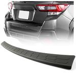 HECASA Rear Bumper Cover Protector Trim Compatible with 2018 2019 2020 2021 2022 2023 Subaru Crosstrek Replacement for E771SFL100 Trunk Door Entry Guards