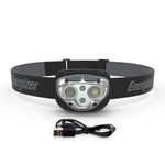 Energizer Unisex's Rechargeable Headlamp, Black, One Size