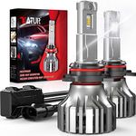 KATUR 9012 Led Headlight Bulbs, 110W 20000LM HIR2 LED Headlights Conversion Kit Canbus Ready Super Bright 6000K-6500K Xenon White IP65 Waterproof Plug ana Play, Pack of 2