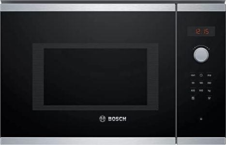 Bosch BFL553MS0 Série 4 - Micro-ondes intégrable, 59 x 38 cm, 25 litres, Inox