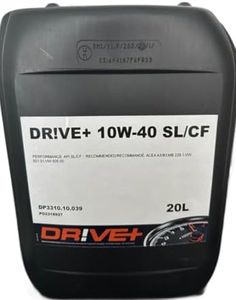 DRIVE+ 10W40 SL/CF Olio per Motore, 20L, Prestazioni: API SL/CF, Raccomandato: ACEA A3/B3,MB 229.1,VW 501.01,VW 505.00
