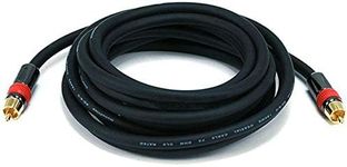 Monoprice 102682 12-Feet RG6 RCA CL2 Rated Digital Coaxial Audio Cable Black