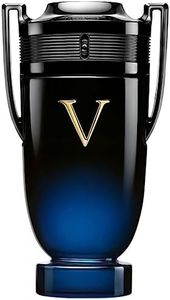 Rabanne Invictus Victory Elixir Parfum for Men - Long Lasting Intense Amber Woody Spicy Men's Perfume with Cardamom, Lavender & Vanilla - Trophy Bottle French Fragrance Spray, 6.8 oz