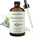 Eucalyptus Essential Oil 4 oz (118 ml) | Pure & Natural Aromatherapy Oils with Exclusive Premium Dropper | Therapeutic Grade Eucalyptus Oil for Hair, Skin Care and Diffuser by Naturex Pure