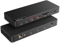 MOKiN Thunderbolt 4 Dock, 12-in-1, Single 8K or Dual 4K @ 60Hz Display, 85W Charging, 3 x 40G Thunderbolt 4, 2 x 10G USB-A, 1 x USB-C (PD 30W), 2.5GbE, Audio, SD/TF 4.0, Compatible for Mac and Windows