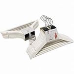 Closet Spice - 20 pack - Solid Wood Children's Hangers with (White) Smooth Finish, 360°Anti Rust Chrome Swivel Hook - Sturdy and Durable Kids Wooden Hangers with Notches at Each End, Colourful Nursery and Warming Toddler Wood Hangers for Jackets, Sweat...