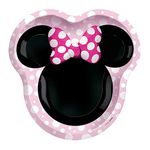 Amscan 5572492 Minnie Mouse Forever 9" Shaped Plates