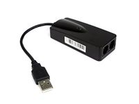 KALEA-INFORMATIQUE 56K Fax Modem USB adapter with two RJ11 sockets. CONEXANT chipset