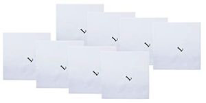 Retreez 8 Piece Pure Cotton Initial Monogrammed Men's Handkerchiefs Hanky Gift Box Set - Set L Initial