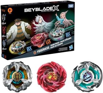 Hasbro Beyblade X Yggdrasil Team Pack, Includes 3 Takara Tomy Spinning Tops, Battle Spinner Toys, Ages 8+