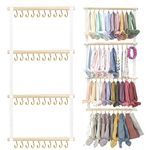 MOFASVIGI Baby Headbands Holder, Hair Bows Organiser for Baby Girls Hair Accessories Storage Hanging Display Stand for Wall Room Nursery Decor