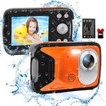 Waterproof Camera lovpo 16FT Underwater Camera with 32GB SD Card and Fill Light, FHD 1080P 21MP Point and Shoot Camera for Snorkeling, Swimming, Vacation, Boys, Girls