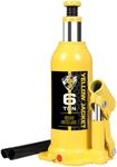 YELLOW JACKET 6 Ton Muti-Directional Welded Bottle Jack(12,000lb) for Car, Pickup, Truck, RV, Auto Repair