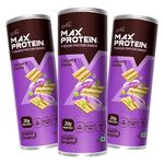 RiteBite Max Protein Cream & Onion Protein Chips with 20g Protein, 8g Fiber | Gluten Free, Low GI, No Cholesterol & Trans Fat 7 Grain Protein Snack, 120g (Pack of 3)