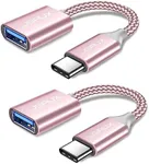 USB C to USB Adapter [2 Pack], JSAUX USB Type C Male to USB 3.0 Female OTG Cable Thunderbolt3 to USB Adapter Compatible with MacBook Pro/Air 2019 2018 2017, Samsung Galaxy S23 S23+ Ultra Note 10 S9 S8