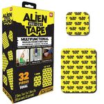 Alien Tape Pre Cut 32 Piece Set, Double Sided Tape Heavy Duty, Nano Multipurpose Tape Removable Adhesive Transparent Grip Mounting Tape Strips Washable Strong Sticky Heavy Duty As Seen On TV