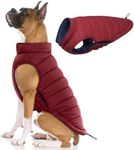 Lelepet Dog Coat Reversible Dog Jacket Warm Dog Winter Coat Dog Puffer Jacket Dog Padded Vest Windproof Soft Dog Winter Vest Large Dog Coat with Hook & Loop Dog Coats for Large Dogs,French Bulldog