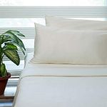 FABDREAMS 100% Organic Cotton Full Size Sheet Set | 400 Thread Count Sheet Set | GOTS Certified | Long Staple Cotton | Upto 17" Elasticised Deep Pockets | Soft Silky Shiny | Ivory