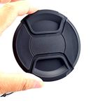 62 mm snap-on lens cap, extra strong springs, camera protective cap made of 100% recycled plastic, compatible with Nikon, Canon, Sony, Sigma, Tamron, Olympus, 62 mm camera lens cap