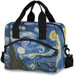 Nander Insulated Lunch Bag Van Gogh The Starry Night Art Thermal Tote Bags Cooler Work Picnic Food Lunch Box Bag For Women Girls Ladies Men