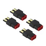 FLY RC 4pcs Traxxas to Deans T Connector Adapter for Traxxas Car RC FPV Drone Car Lipo NiMH Battery Charger ESC