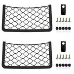 ChangWanna Storage Nets for Campervans - 2 Pcs Elastic Mesh Van Storage Nets Pocket Holder, Van Motorhome Caravan Boat Car Storage Solutions Ideas Accessories for Storing Phone/Water Bottle/Toiletry