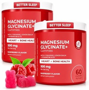 Award Winning Magnesium Glycinate Gummies for Adults & Kids - with L-Theanine & Lemon Balm - Magnesium Gummies for Women & Men for Relaxation Support - No Sugar Added, Non-GMO (120 Count)