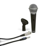 Samson R21S Dynamic Microphone with XLR to 1/4" Mic Cable and Mic Clip