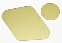 KAISH Gold Mirror LP Standard Rear Control Switch Plate Cavity Cover for USA Les Paul