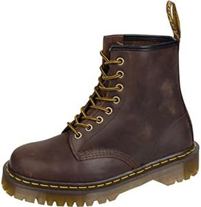 Dr. Martens 1460 Bex, Scarponi da Unisex, Dark Brown Crazy Horse, 14 Women/14 Men