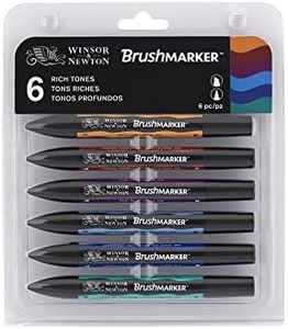Winsor & Newton Rich Tones BrushMarker 6-Pieces Set