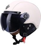 Retro Leather Motorcycle Helmet,Jet