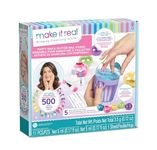 Make It Real: Party Nails Glitter Nail Studio - DIY Nail Kit, Decorate 500 Nails, 5 Mess-Free Glitter Pods, Tweens, Girls & Kids Ages 8+