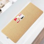 Asvin Anti Slip Bath & Shower Mat for Inside Bath & Wet Areas (40x120cm Beige)