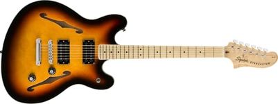 Squier Affinity Series Starcaster Electric Guitar, with 2-Year Warranty, 3-Color Sunburst