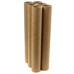 Cardboard Mailing Tubes Without Caps by AirKart (Brown) - Paper Tubes Mailers Without Caps for DIY Crafts, Storing & Shipping maps, documents and Work of Art (Length: 24 Inches (61 CM), Pack of 6)