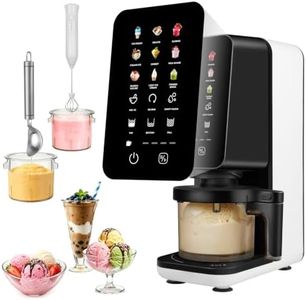 12 In 1 Electric Ice cream maker machine for Ice Cream, Gelato, Slushie, Italian Ice, Sorbet, Milk Shake, FrozenYogurt, Light Ice Cream, Frozen Drink, Mix-In, Re- Spin, Shaft Clean,Ice cream machine