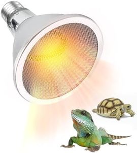 Bonlux 100W Heat Bulb for Reptiles,E27 Par30 Infrared Carbon Reptile Heat Lamp Bulb,No Light Reptile Bulb,Tortoise Heat Lamp Basking Bulb for Bearded Dragon,Leopard,Gecko,Chick,Puppy-1Pack