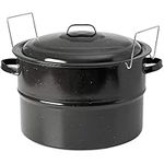 30 Quart 8 Jar Black Enamel Canner