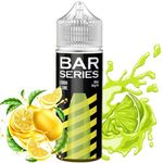 Bar Series Vape liquid Lemon and Lime Vape Juice Disposable Vape E-Liquid 70vg 100ml Shortfill No Nicotine Fruity Vapes (Lemon Lime)