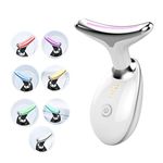 Neck Massager, Remove Neck Wrinkles and Nasolabial Folds, Little Dolphin Beauty Instrument, Gift for Mother and Girlfriend, Microcurrent Home Neck Beauty and Skin Rejuvenation Instrument (White)