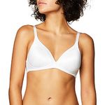 Warner's Women's Blissful Benefits Back-Smoothing Comfort Wireless Lift T-Shirt Bra W4013, White, 34B