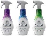 ALKIMI Home Essentials Cleaning, Variety Pack of 3 – Multipurpose, Bathroom & Glass Window Cleaner Spray – Natural Household Supplies Antibacterial Eco Cleaning Sprays