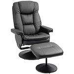 HOMCOM Recliner and Ottoman with Wr