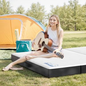 wowttrelax Folding Double Mattress – 135x190 cm Portable Bed