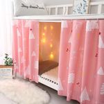 Students Dorm Bunk Bed Curtains Privacy Bed Shading Curtain Net Dustproof Blackout Cloth Bed Canopy Bed Curtains Breathable Students Dormitory Tent Lightproof Windproof Bedding Spread Curtain Canopy