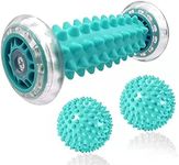 MoMoee Foot Massage Roller and Spiky Ball Therapy Set,Manual Foot Massager for Plantar Fasciitis,Heel & Foot Arch Pain,Trigger Point Therapy, Muscle Recovery